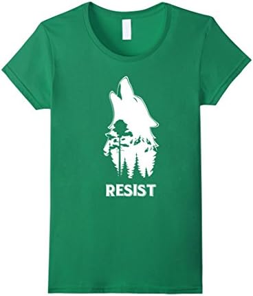 Women's RESIST T-Shirt, National Parks and Forest Service T-Shirt Medium Kelly Green