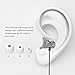 Headphones,UiiSii US80 In Ear Metal Earphones with Microphone Noise Cancelling Earbuds for Iphone Android Smartphone, Laptop ,Tablet, MP3 (Silver)
