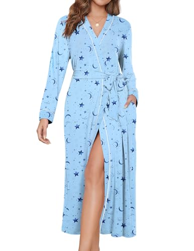 Ekouaer Womens Lightweight Knit Bathrobe