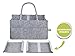 Pandiee Baby Diaper Caddy - Diaper Tote Organizer | Nursery Storage Bin | Portable Car Storage for Diapers Wipes and Toys | Changing Table Organizer | Baby Shower Gift Basket for Newborn Registry