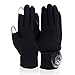 Mydeal Womens Fashion Winter Gloves Texting Gloves Touch Screen Gloves Mittens Thick Warm Mittens Cold Weather Gloves - Black
