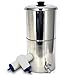 Propur Big Countertop Gravity Water Filter System - Removes Fluoride, Lead, Chlorine, Microplastics, and More - Includes 2 ProOne 7-inch Filter Elements - Use in Your Home or Office               