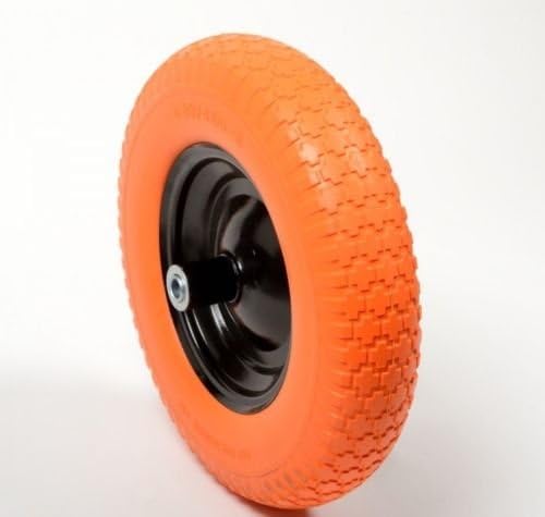 Wheelbarrows, Carts & Wagons 16" Flat Free Wheel Barrow Wheelbarrow Tire Solid Foam 5/8 Axle Cart Wagon NEW