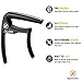 GUITARX X2 Capo for Acoustic Guitar, Electric Guitar Capo - Also For Bass, Ukulele, Banjo and Mandolin - #1 Brand Among Guitar Capos - Aluminum Alloy, Glossy Black