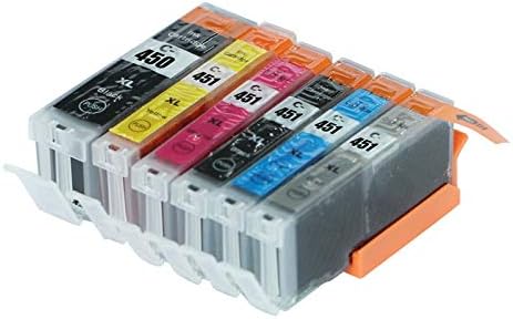HAMISS Full ink 6PCS PGI-450 CLI-451 ink Cartridge For Canon PIXMA IP7240 MG5440 MG5540 MG6440 MG6640 MG5640 MX924 with Chip