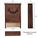 Lovinouse Premium Bat House, Dark Natural Wood Bats Shelter, with Mount Hardware Pre-Finished Easy to Install (2 Chamber)