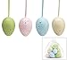 Speckled Easter Egg Ornaments 4 Assorted Colors Home Decor- Set of 12