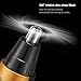 Nose Hair Trimmer, [Newest Version] 4 in 1 Rechargeable Nose Trimmer/Nose Ear Trimmer/Beard Trimmer/Sideburn Trimmer/Eyebrow Trimmer Stainless Steel&Water Resistant with Wet/Dry&Vacuum (Orange)