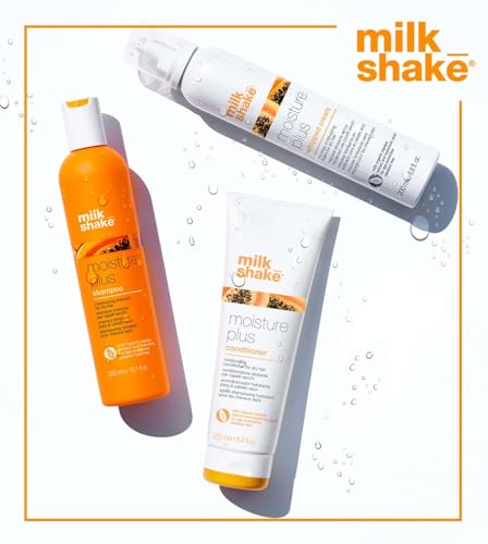 milk_shake moisture & more conditioner creamy formula to hydrate and soften dry hair for smoother, shinier, easy-to-manage hair