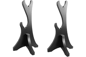 2Pcs Wizard Wand Display Stand Wooden Wands Holder 2 Tiered Stand Holder Display Rack for Home or Office Display