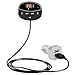 Bluetooth FM Transmitter, Wireless in Car MP3 Player Audio Radio Adapter, Bluetooth Handsfree Calling Car Kit with Dual USB Car Charger/Digital LED Display/TF Card Slot/3.5mm AUX Cable