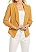POGT Women 3/4 Sleeve Blazer Open Front Cardigan Jacket Work Office Blazer