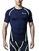 Tesla Men's Cool Dry Compression Baselayer Short Sleeve T Shirts R13