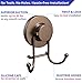 HOME SO Suction Cup Hooks for Shower, Bathroom, Kitchen, Glass Door, Mirror, Tile – Loofah, Towel, Coat, Bath Robe Hook Holder for Hanging up to 15 lbs – Rustproof Bronze Stainless Steel (2-Pack)