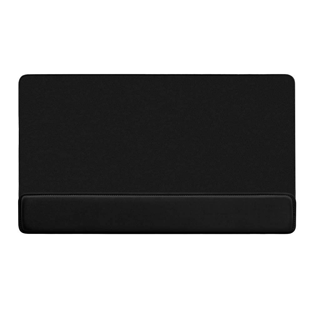 MoYouno Oversized Mouse Pad with Wrist Rest Cushion Support, Keyboard Mat, 70 x 40cm, Ergonomic Large Mouse Mat for Laptop Computer Anti-slip, Comfortable, Black