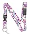 Limeloot Unicorn Breakaway Lanyard For Keys, ID Badge, or Accessories | Fun Design for Kids and Adults, Includes Release Buckle, Flat Ring, and Hook.