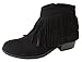 Refresh Women's Tildon-05 Suede Fringe Western Cowgirl Boho Ankle Boot