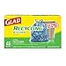 Glad Trash Bags, Tall Drawstring Garbage Bags, 13 Gallon Blue Trash Bags for Tall Kitchen Trash Can or Recycling, 45 Count (Packaging May Vary)