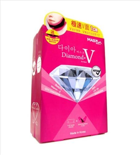 Mask House Diamond V Fit Mask 6 Pack (5 Masks + 1 Slimming Band)