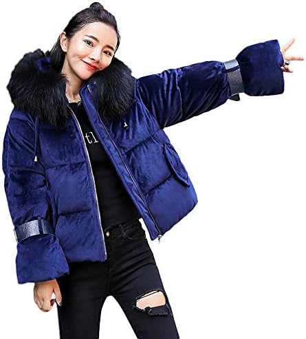 Clearence Women's Coats KpopBaby Winter Warm Thick Slim Cotton-Padded Hooded Down Outerwear