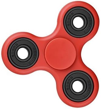 Zhonglit Triple Fidget Hand Spinner Toy, Fidget Spinner Toy Stress Reducer, Fingertip gyro with New Bearing Good for ADD, ADHD, Anxiety Multipurpose convenient EDC Focus Toy (Red)