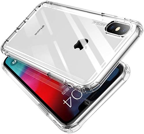 MKOAWA Clear Protective Heavy Duty Case with Air Cushion Design Soft TPU Bumper Case for Apple iPhone Xs Max 6.5 Inch (2018) - Crystal Clear