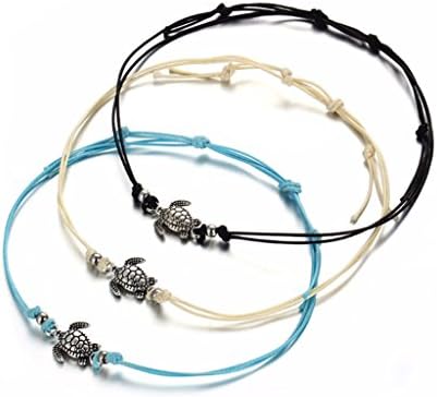 UHANGETH Turquoise Beaded Layering Armlet Bracelet Anklet Chain Beach Foot Jewelry