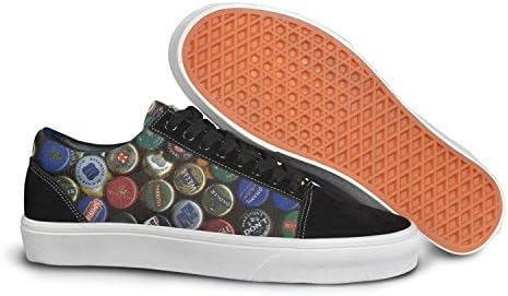 YCFTA Bottle Cap Collection Woman Casual Sneakers Shoes Canvas Slip On Print Original