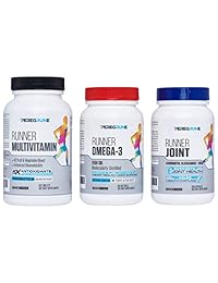 Runner Multivitamin - Diseñado para atletas - Antioxidantes: Vitamina C (5x), Vitamina E (2x) - Energía & VO2 Max: Vitamina B12 (10x), Vitamina D( Vitamina Alimentaria Completa Cercado NSF - 1 mes