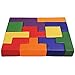 Dream Tree Tetris 3D Puzzle- Easy Care, Non-Toxic CPSIA Compliant Learning Toys Soft Foam Blocks for Toddler, Baby, Kids, and Preschool