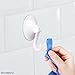 Suction Cup Hooks, Pack of 12 - Locking System - Extra Strong Vacuum Suction Power - Ideal Kitchen or Bathroom Hangers - for Towels, Bathrobes, Coats, Pans, Tools, etc. - No Drilling, Screws or Glue.