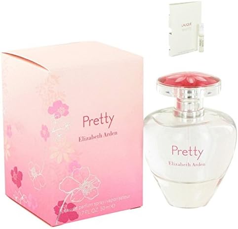 Pretty Perfume Eau De Parfum Spray For Women 1.7 oz.50 ml. [WP] Free! Sample Perfume Lalique White Cologne 0.06 oz Vial