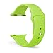 FanTEK Soft Silicone Sport Style Replacement iwatch Strap for Apple Wrist Watch 38mm Models - Small/Medium - Green