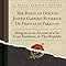 The Reign Of Doctor Joseph Gaspard Roderick De Francia In