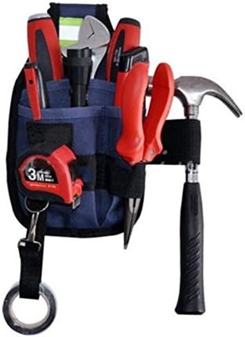 HOTIN CITY 3-Pocket Professional Electrician Tool Belt Utility Pouch Work w/Tape Buckle