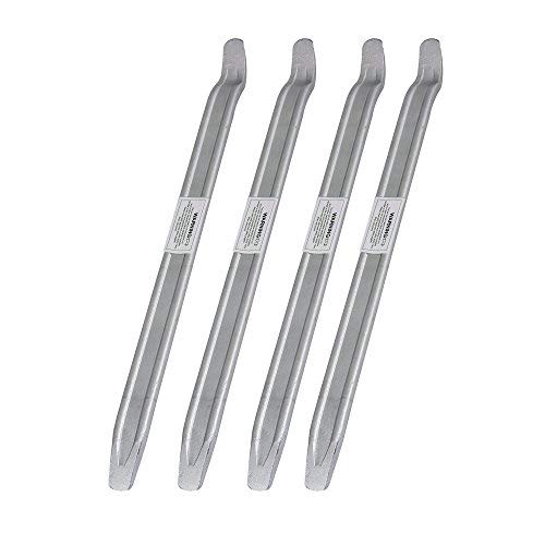 Kosma Set of 4 Heavy Duty Metal Tyre Lever | Tire Lever Spoon - 16"/400mm | Tyre Remover Repair Tool for Motorbikes, Bikes & Cars
