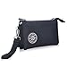ZYSUN Women's Casual Nylon Wristlet Bag Multilayer Zipper Purse Clutch Handbag