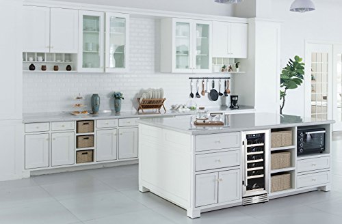 Kalamera-12-Wine-Cooler-18-Bottle-Built-in-or-Freestanding-with-Stainless-Steel-Double-Layer-Tempered-Glass-Door-and-Temperature-Memory-Function