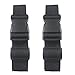 YYST Two Add a Bag Luggage Strap - Adjustable Webbing Belt for Three Suitcases - Black, Compatible with Passenger Cars