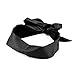 Soft Satin Eye Mask Blindfold Comfortable Sleeping Masks for Women (Black)