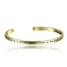 Solocute Cuff Bangle Bracelet Engraved The Story of Friendship is Written On The Pages of The Heart. I Am a Better Me Because of You Inspirational Jewelry