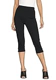 Roamans Women's Plus Size Stretch Capri Leggings