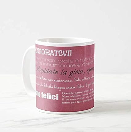 Pil Idea Regalo Tazza Personalizzata Mug Frase Roberto Benigni Monologo La Tigre E La Neve Amore Innamorati Innamoratevi Citazione Frase Amore Love Quote Dedica 3 Idea Regalo Amazon It Casa E Cucina
