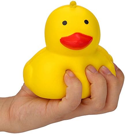 Squishy Toys Jumbo，Wugeshangmao Squishies Slow Rising Toys, Cute Yellow Duck Mochi Squeeze Toys,Stress Relief Toy for Collection Gift Key Chains Home Decor Soft Creamy Scented Toys for Kids Adults