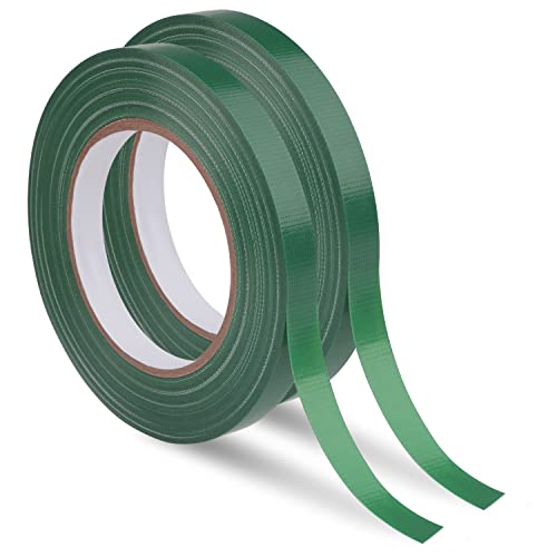 Prudiut 2 Roll Green Floral Tape Waterproof Florist Tape, 1/2