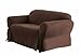 Soft Micro Suede Solid Chocolate Brown Couch/sofa Cover Slipcover