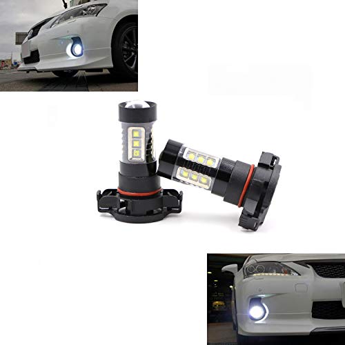 image for Henkeyi 5202 5201 PS19W Fog Light Bulbs LED 80W Extremely Bright 6000K