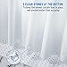 AmazerBath Plastic Shower Curtain 84 Inches Long, 72 x 84 White Weighted Extra Long Shower Curtain, PEVA Heavy Duty Tall Bathroom Curtains with 3 Big Clear Weighted Stones and 12 Grommet Holes