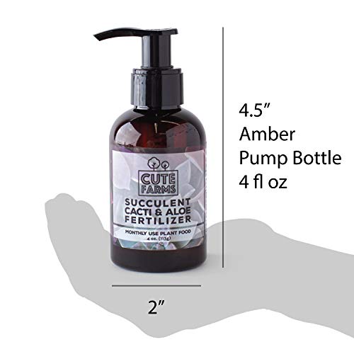 Cute Farms Succulent, Cacti, & Aloe Fertilizer Gentle Monthly Use