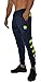 YoungLA Original Soccer Pants for Men and Women | Training Joggers Fitted Sweatpants | Tapered Workout Gym 201 Medium Navy/neon